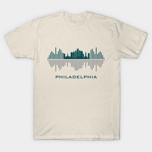 Philadelphia Soundwave T-Shirt by blackcheetah